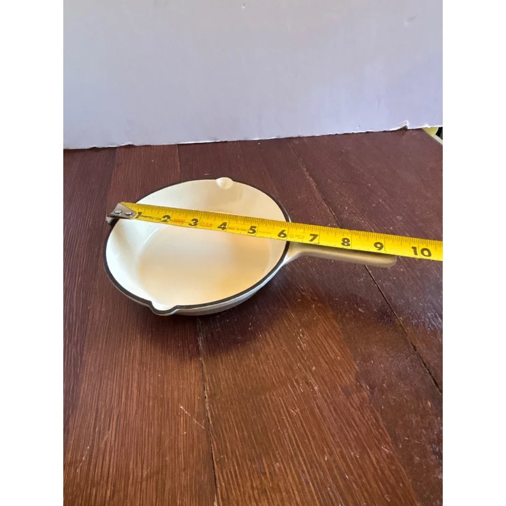 Hearth & Hand Magnolia Enameled Cast Iron Skillet Cream 6.25